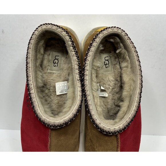 Ugg Tasman Chestnut Samba Red Brown Mashup 1123658 Men’s Size 11 Shoes Slipper - Picture 8 of 8